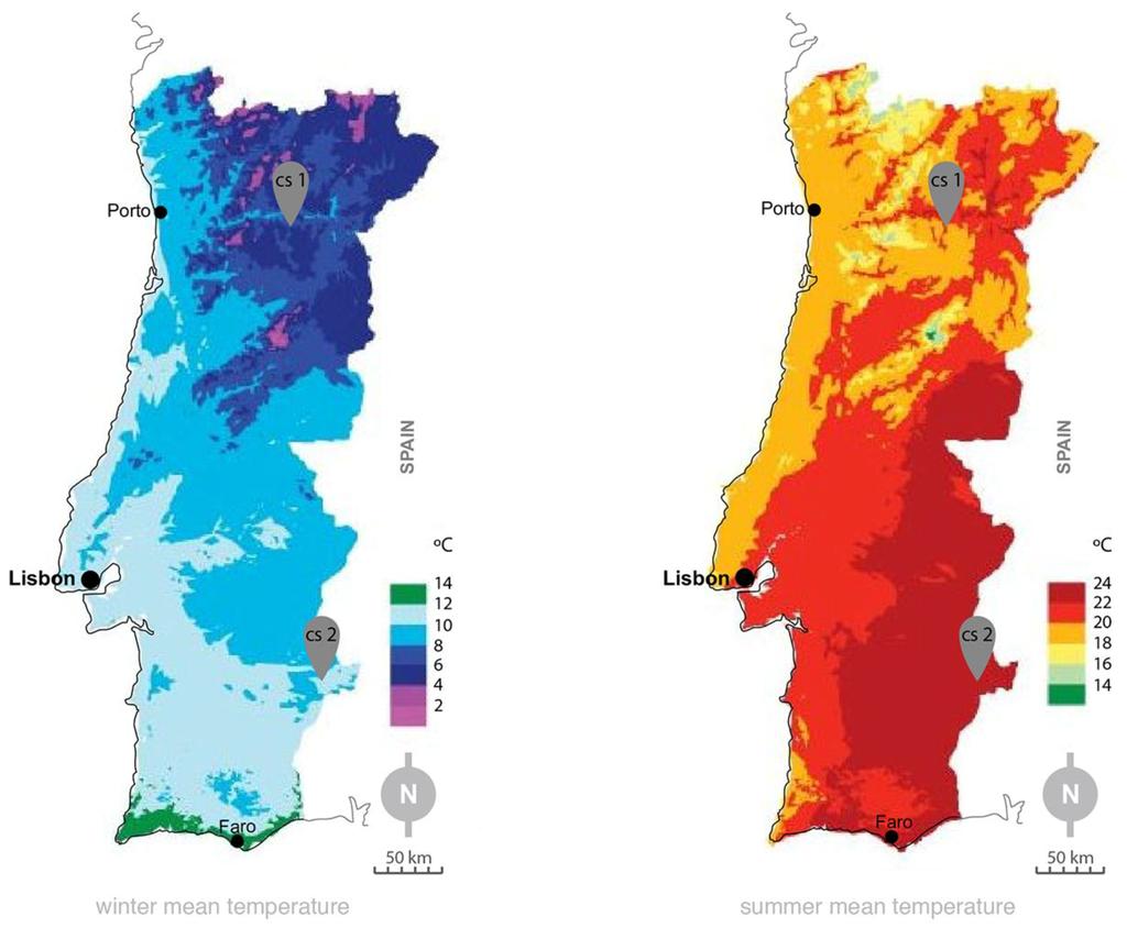Carta climatica del Portogallo Carta climatica del Portogallo (Europa