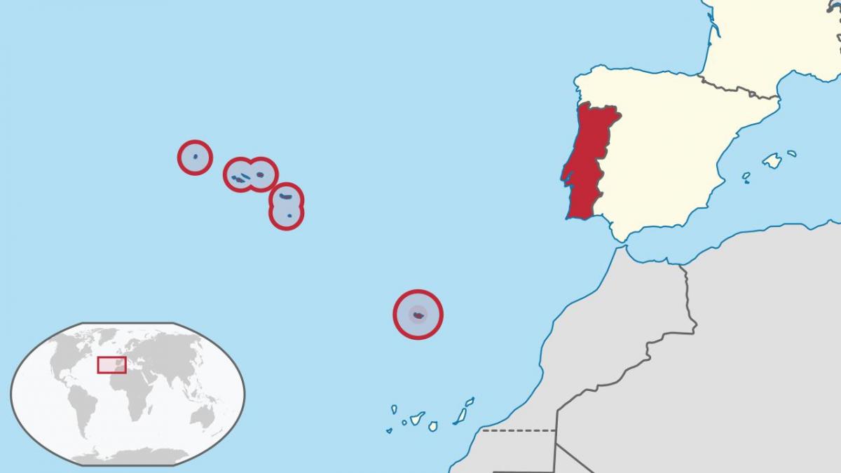 Portogallo Mappa Isole 