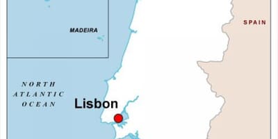 Capitale del Portogallo mappa