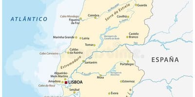 Portogallo fiume mappa