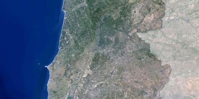 Mappa del Portogallo satellitare