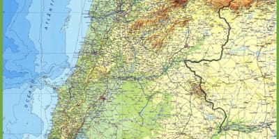Mappa dettagliata del Portogallo